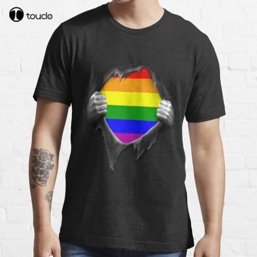 New Premium Gay Pride Rainbow Lgbt Gay Marriage Gay Gay Rights T-Shirt Cotton Men Tee Shirt