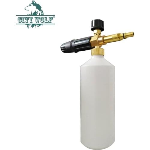City wolf high pressure washer brass snow foam lance foam gun for AR Makita Black&Deck Bosch AQT car washer