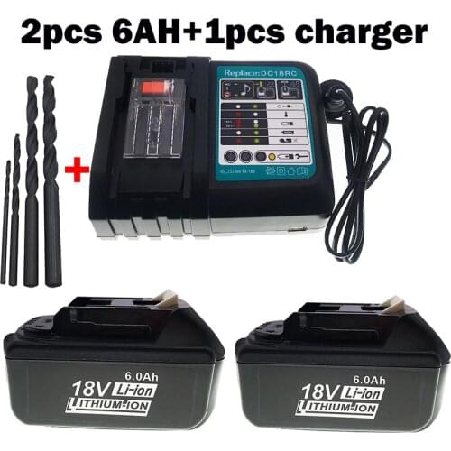 VAKAUMUS Lithium Ion Rechargeable Replacement For Makita 18V 6.0ah Battery BL1850 BL1830 BL1860 BL1840 LXT400 Cordless Drills