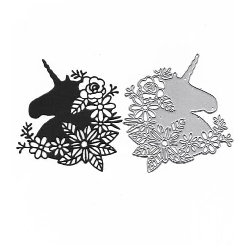 Unicorn Cutting Dies For Scrapbooking Embossing Folder Stencil Card Making Album Decor Metal Craft Die Cuts Clear Stamp And Die