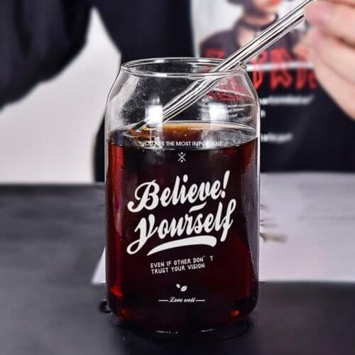 2021 Transparent Coke Cup Heat Resistant Glass Cup High Temperature Resistant Water Mug Home Drinking Supplies New