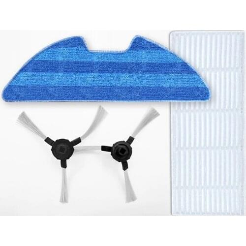 Vacuum Cleaner Mop Cloth Side Brush Filter for Kitfort KT-552 Vacuum Cleaner Parts Brushs Filter Mop Cleanging Replacement