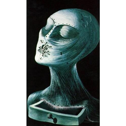 Salvador Dali Antique face Art Film Print Silk Poster Home Wall Decor 24x36inch