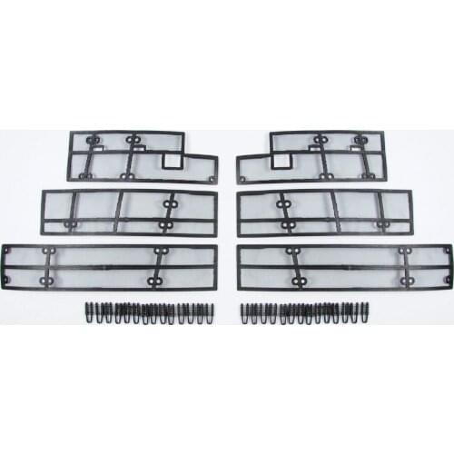 Wtfs Stainless Steel ABS Insect Grille Mesh Grill Inserts Insect Net Insect-Proof Net for Toyota Highlander Deluxe 2018 [QP1123]