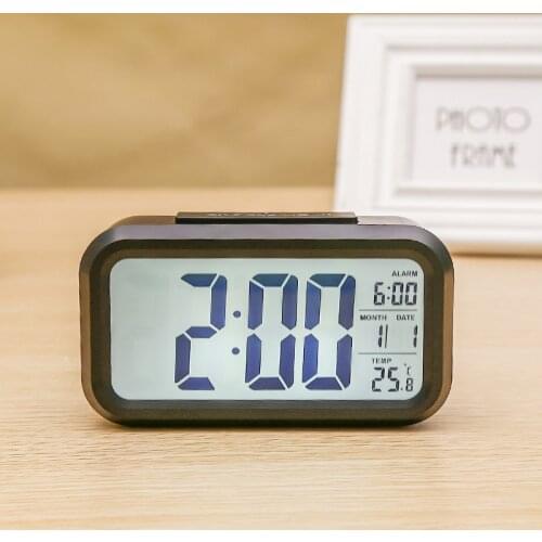 Led Clock Luminous Mute Alarm Clock Electronic Photosensitive Electronic Clock Big Screen Electronic Alarm Clock Digital Clock