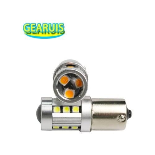 100X 1156 BA15S BAU15S 1157 BAY15D P21/5W 15 SMD 3030 0.35A 3030 LED Auto Car DRL Brake Lights Reverse Lamp Turn signal lights 5
