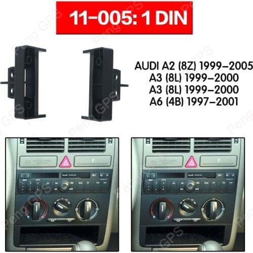 1 din Car Radio stereo Fitting installation fascia For AUDI TT A2 A4 1998-2003 Stereo Frame Fascias Panel Facia DVD CD Dash