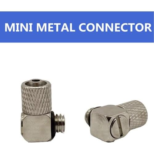 IRON Elbow Pneumatic Pipe Air Hose Quick Fitting Mini Connector Iron PL4M5/PL6M5 Pneumatics Matel fittings M-5HL-6 /M-5HL-4