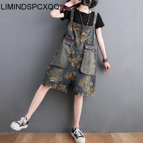 LIMINDSPCXQQ European Summer 2021 Shorts Womens Combination Various Camouflage Denim Workwear Retro Punk Black Jeans Large