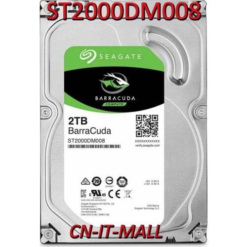 Seagate BarraCuda ST2000DM008 2TB 7200 RPM 256MB Cache SATA 6.0Gb/s 3.5" Hard Drive