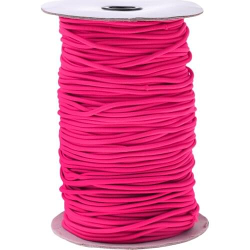 0.12'' 1.6-328ft Strong Shock Cord Tie Down Trailer Boat Kayak/ Replacement Tent Folding Rod Elastic Rope Purple/Rose