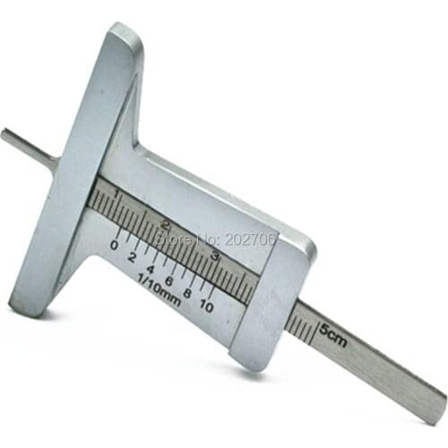 0-50mm Stainless steel Tyre depth gauge tire thread guage tire depth vernier caliper 8pcs/lot