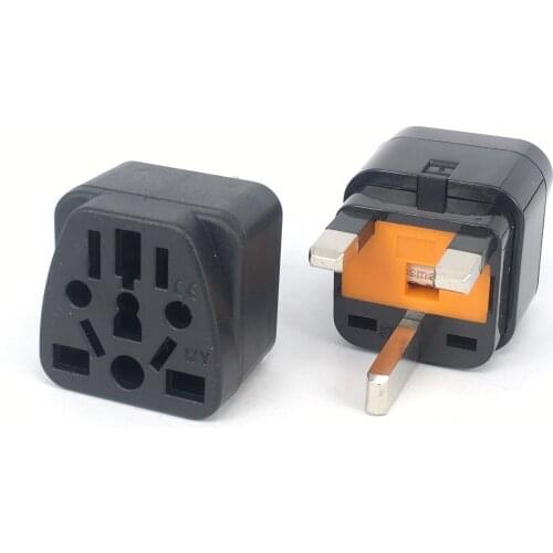 Universal AU US EU to UK Plug International Travel Power Charger Adapter UK PLUG TYPE G Hong Kong Singapore Malaysia,1pcs