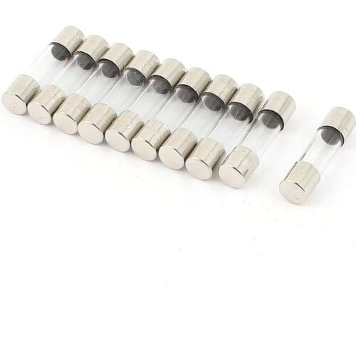 10Pcs 250V 0.2A 200mA Quick Fast Blow Glass Fuses Tubes 5mm x 20mm