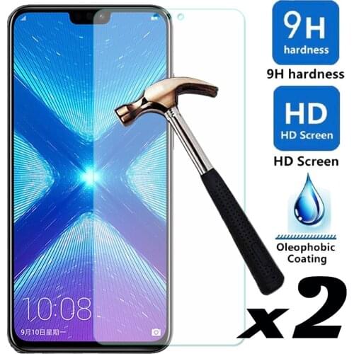 2pcs/lot Tempered Glass Screen Protector For Huawei Honor 8X Explosion-proof Anti Scratch Thin Front Films For Huawei Honor 8X