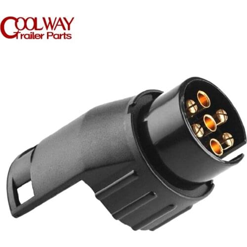 7 Pin Plug To 13 Pin Socket Trailer Plastic Mini Adapter Car Auto Truck Boat CaravanRV Parts Camper Connector Accessories