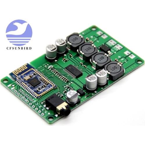 2x15W Bluetooth Audio Amplifier Board Wireless Bluetooth 5.0 Amplificador AUX Support Serial Command Change Name Password