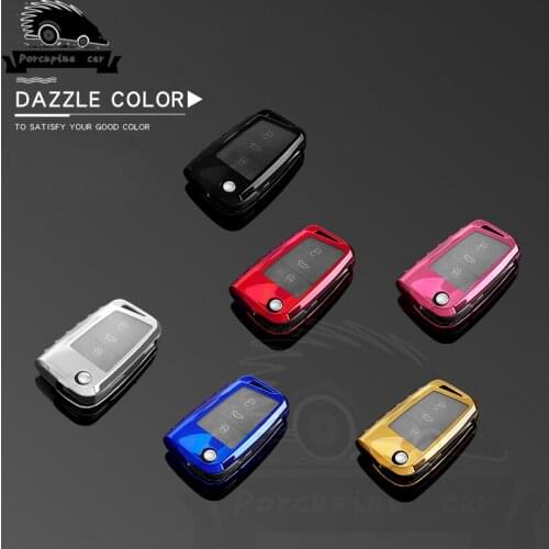 TPU Bag Key Case Key Wrench Cover For Volkswagen Golf 7 Skoda Octavia A7 New Polo Key Portect Car Accessory Case