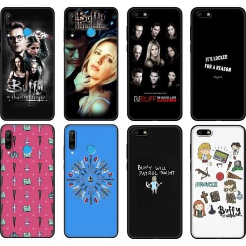 Black tpu Case For Huawei Honor 20 Lite 10 10i 20S 30S 30 Case Honor 7A 5.45 7s 7C 5.7 Case Cover buffy the vampire slayer