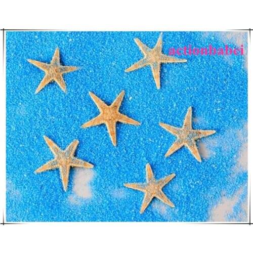 Hot sale!100pcs/lot New Natural Artificial Starfish Platform Ornament Accessories wedding decoration 4-6cm free shipping