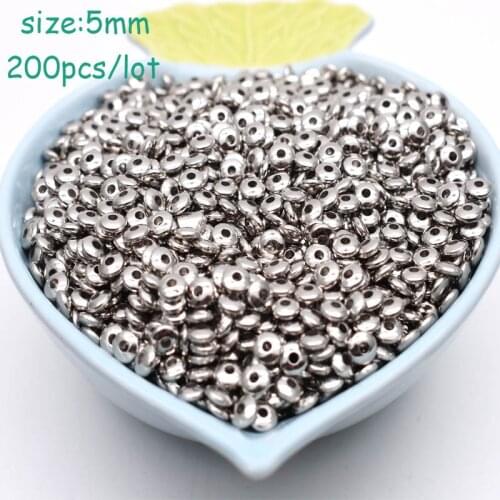 5mm 200pcs CCB Round Seed Spacer Beads For Women Jewelry Making DIY Necklace and Bracelet