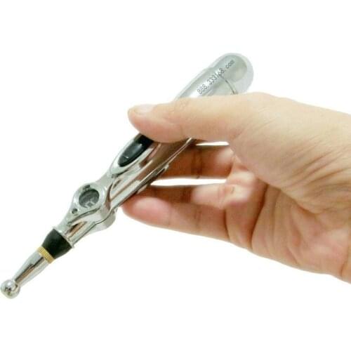Mini electric magnet acupuncture acupoint massage apparatus therapy machine heal body massager laser energy chinese meridian pen