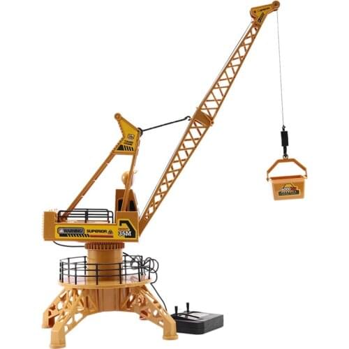 Rc Remote Control Simulation Crane Construction Toys Rc Crane Tower Rc Truck Model Toys 360 Degree Rotate Birthday Gifts