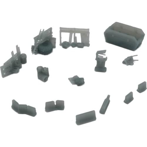 Outland Models Railway Scenery Accessory Street Junk Stuff Set 1:220 Z Scale