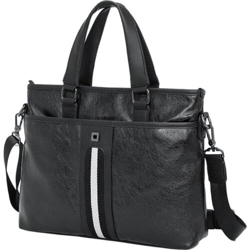 Fashion Korean Style Bag Handbag Men Briefcase Casual Synthetic Leather Shoulder Bag Male Messenger Bag Daily Business Bags