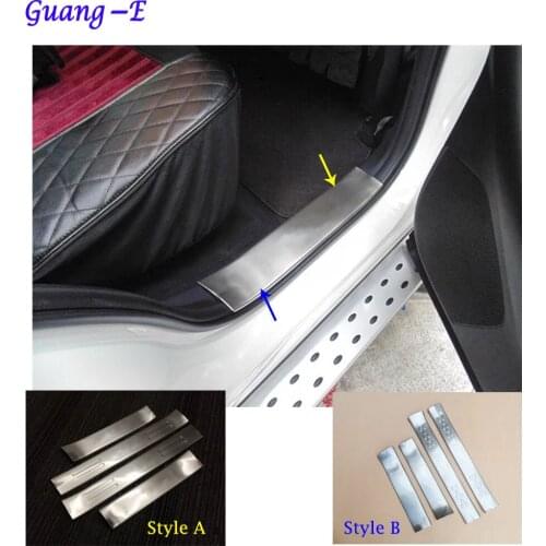 Car Cover Stainless Steel Pedal Door Sill Scuff Plate Cover Inner Built Threshold For Mazda CX-5 CX5 2013 2014 2015 2016