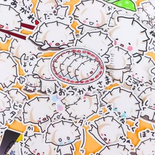 41pcs Creative cute hand painted kawaii self-made Food Dumplings scrapbooking stickers/decorative /DIY craft photo albums