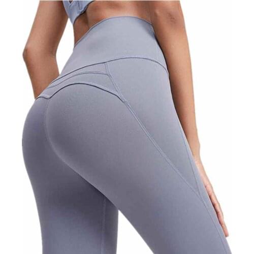 Autumn New V Type Double Wire Women Yoga Pant Gym Fitness Workout Elastic Tight High Waist Quick Dry Running Sports Legging