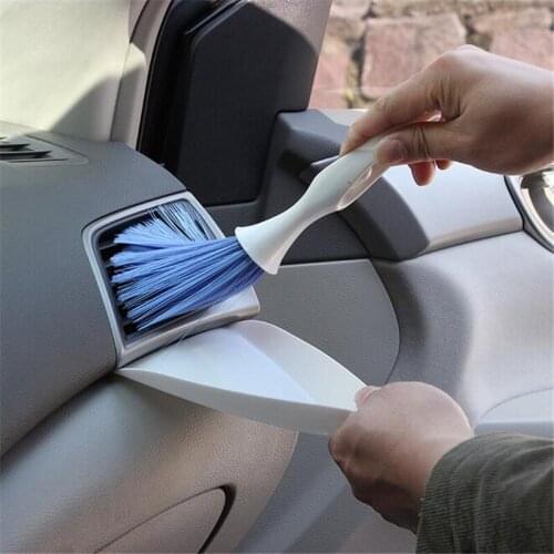 1 pcs Portable car air conditioning vent cleaning brush Instrument dusting Car cleaning tool brush Multi-function cleaning brush