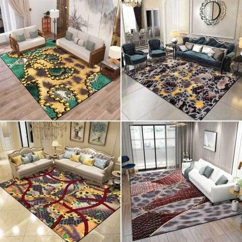 Luxury Tiger Skin 3D Printed Carpets For Living Room Bedroom Area Rug Antiskid Kids Room Area Gamer Crawl Mat Floor Child Carpet