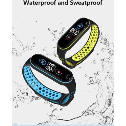 Silicone Watch Band Strap for Xiaomi Miband 3 4 5 6 Watchband for xiaomi mi band 5 6 strap