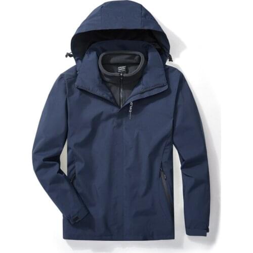 Three In One Hiking Coats and Jackes Women and Men Fleece Jacket Outdoor Waterproof Work Clothes 2020 Winter Waterproof Coats