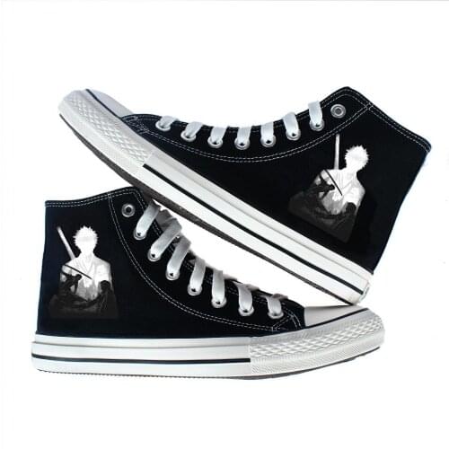 Unisex Anime BLEACH Kurosaki ichigo Casual Ankle Canvas Shoes Preppy Student plimsolls duck shoes Sneakers