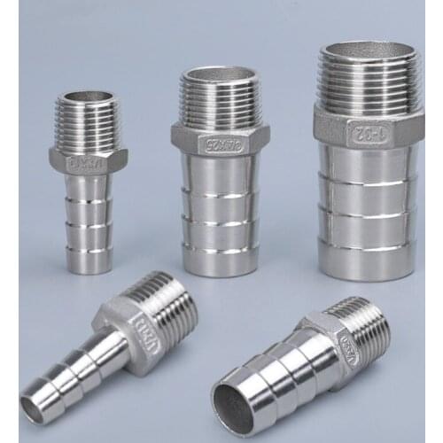 Thicken 304 stainless steel Male Thread Garden hose Pagoda Joint Coupling Connector