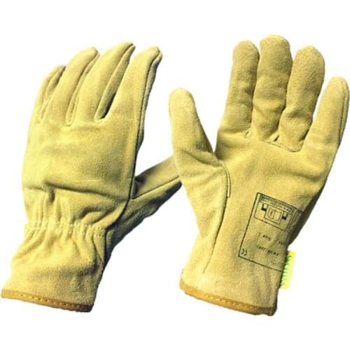 Adult Electric Welding Gloves Wear Resistance Non-slip Working Driving Leather Gloves Unisex