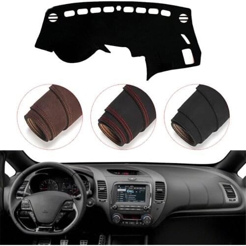 Console Dashboard Suede Mat Protector Sunshield Cover Fit For Kia Cerato /Forte/ K3 2013-2018