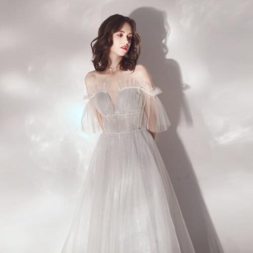 New arrival evening Dress Formal vestido noiva sereia prom party robe de soiree gown luxury frock Autumn style dress party