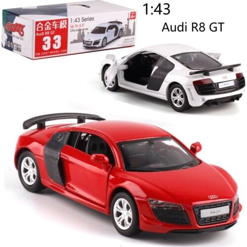 1:38 Audi R8 Alloy pull-back vehicle model Diecast Metal Model Car