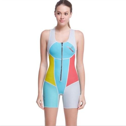 1.5mm Women Water Sport Scuba Snorkeling Diving Full Suit Sleeveless Wetsuit