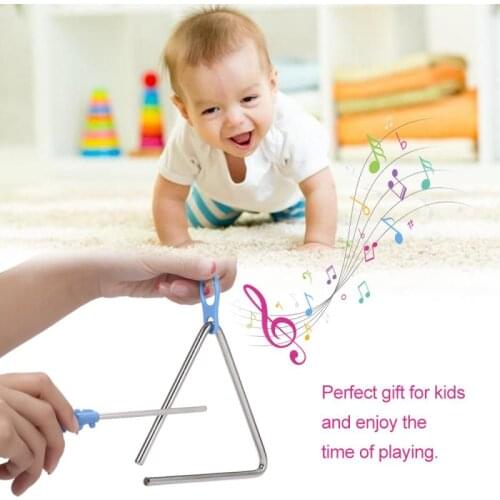 1Pc Triangle Orff Musical Instruments Band Percussion Educational Musical Instrument For Children Music Training Toy And Gift