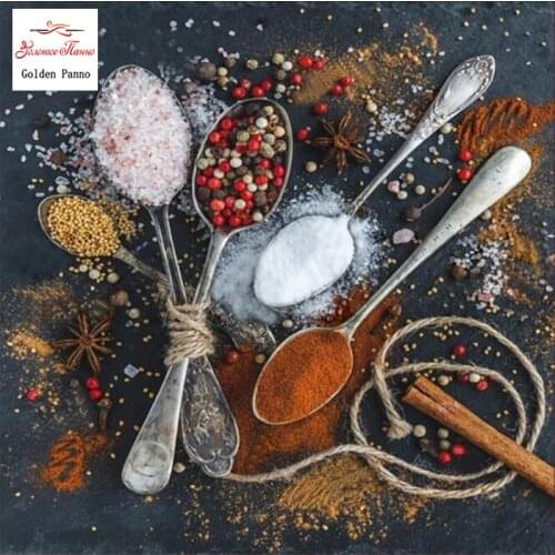 GOLDEN PANNO Diamond Painting Full Square 5D Diy Daimond Embroidery Diamant Mosaic Sale Displasy Broderie Diamant Seasoning