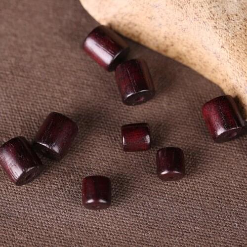 50pcs/lot 6/8mm Barrel Bead Sandalwood Handmade DIY Accessories Ethnic Drum Wooden Beads Jewelry Making Bracelet/Lucky Pendant