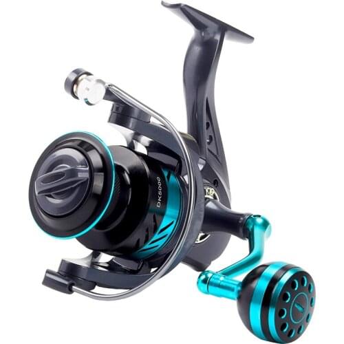 DK/DKII 1000-7000 Spinning Reels Light Weight Ultra Smooth Powerful Spinning Fishing Reels 13BB Full Metal Wire Cup 16KG Brake