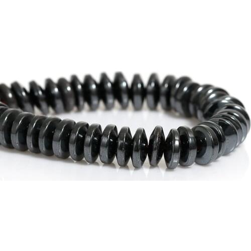 DoreenBeads Gunmetal Saucer Created Hematite Loose Beads 8mm(3/8"),Approx 220Pcs (B18930), yiwu