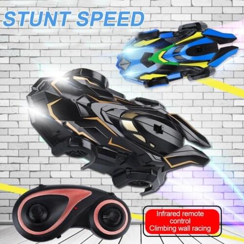Electric Remote Control Wall Climbing Car RC Wall Racing Car Toys Powerful Wall Climbing Remote Control Stunt Car