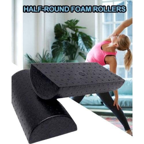 EPP Black Yoga Blocks Gym Foam Roller Yoga Column Muscle Roller Stick Balance Training Shaft Massage Roller Fitness Equipments